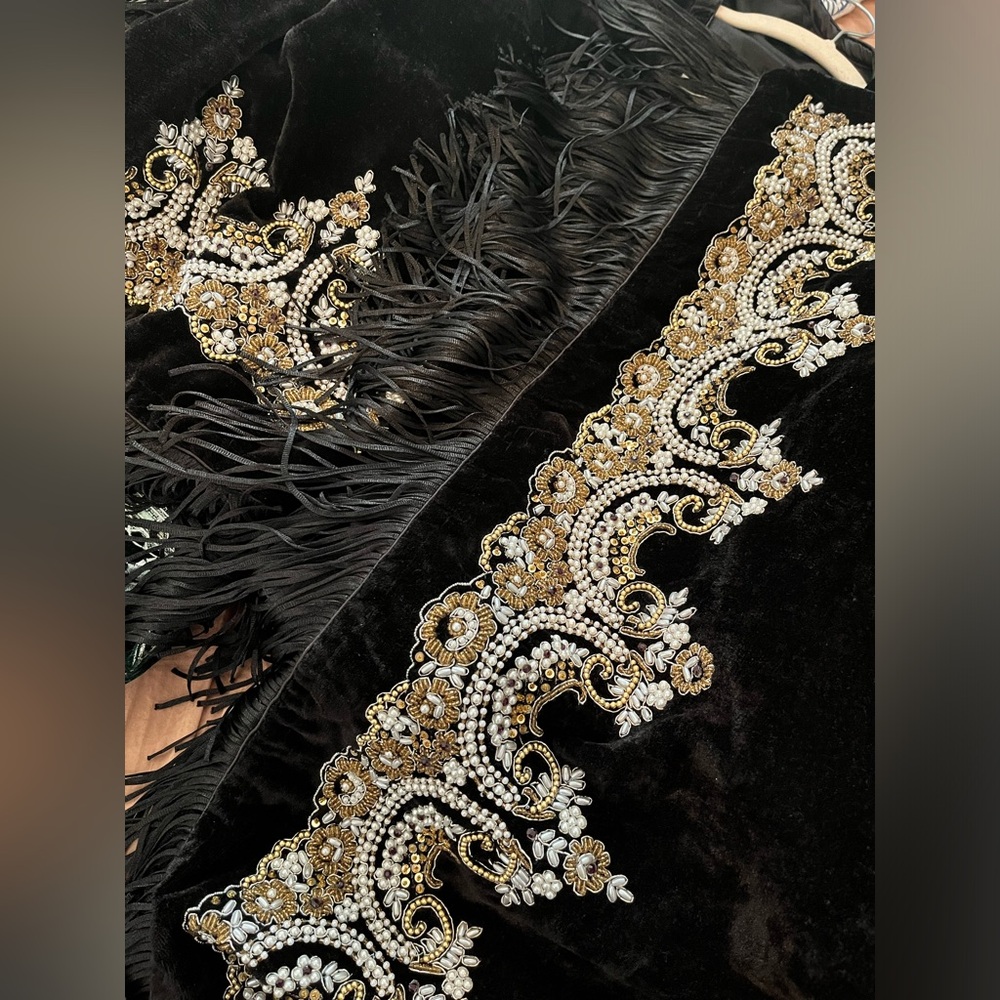 Handmade Indian Velvet Scarf Shawl